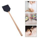 2 pièces tapette à mouches robuste tapette à mouches manuelle avec long manche en bois durable - noir ... 2 pièces tapette à mouches robuste tapette à mouches manuelle avec long manche en bois durable - noir ...