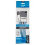 2 pinceaux - spalter - plat - aquarelle - imitation petit - gris - p�b�o