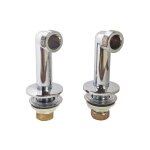 2 raccords colonette avec rosace - m15 / 21 m20 / 27 2 raccords colonette avec rosace - m15 / 21 m20 / 27