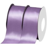 2 rouleaux de ruban satin pour vos cadeaux et dcoration violet clair [ largeur 4 cm ]