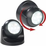 Spot led sans fil - luminea - lunartec wl - 410 - 360� - d�tecteur de mouvement - d�tecteur dobscurit� ...