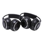 2 x double infrarouge stro casque sans fil casque ir voiture lecteur dvd appui - tte noir