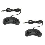2 x manette 6 boutons - usb type sega megadrive genesis pour pc - plongez dans laction r�tro ! - stra�e ...