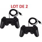 2 x manette analogique pc - joypad shock - 140 m