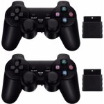 2 manettes sans fil pour ps2 ? technologie 2. 4 ghz ? vibrations portée 10 m ? compatible playstation ... 2 manettes sans fil pour ps2 ? technologie 2. 4 ghz ? vibrations portée 10 m ? compatible playstation ...