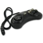 2 x manette pour sega megadrive - master system - genesis - 6 boutons
