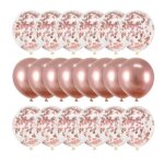 20 ballons confettis roses pour mariage anniversaire baby shower graduation dcoration de fte de crmonie ...