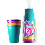 Gobelets réutilisables - non spécifié - 53cl - multicolore - plastique rigide - 20 pièces Gobelets réutilisables - non spécifié - 53cl - multicolore - plastique rigide - 20 pièces