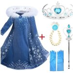 D�guisement princesse halloween de luxe robe cosplay flocon costume avec accessoire de cheveux filles ...