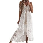 Robe longue femme t bohme - 2023 - blanc - sans manche