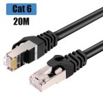 20m cble ethernet cat6 cble rseau plat rj45 haut dbit blind 1gbps 250mhz compatible avec routeur ...