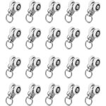 20pcs poulies de glissi�re pour rail de rideau poulie universelle en alliage rail de draperie coulissant ...