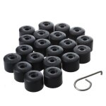 20pcs pour vw golf cache boulon jantes voiture ecrou de roue bouchonnoir