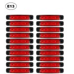 20x feux de gabarit marqueur rouge 24v feux de position arrière pour camion châssis remorque man daf ... 20x feux de gabarit marqueur rouge 24v feux de position arrière pour camion châssis remorque man daf ...