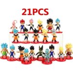 21 pices dragon ball z figurines danime jouet de figurine daction