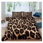 220x240cmleopard housse de couettecheetah imprimer parure de lit afrique l�opard imprimer decor sets ...