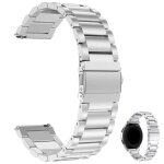 Bracelet de montre - acier inoxydable - 22mm - argent - compatible samsung gear s3 / huawei watch gt ...