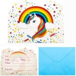 24 cartes dinvitation anniversaire fille avec 24 enveloppes correspondance anniversaire enfant filles ...