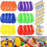 ?ufs de p�ques - zgeer - 24 pi�ces - plastique - multicolore - d�coration de f�te
