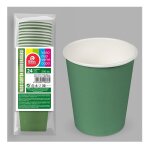 24 gobelets carton biodgradable 20cl vert