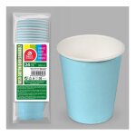 24 gobelets carton biodégradable 20cl bleu clair 24 gobelets carton biodégradable 20cl bleu clair