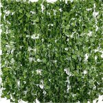 24pcs * 2m lierre plantes artificielle guirlande exterieur dcoration pour mariage jardin bureau