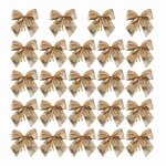 24pcs decoration ornement suspendu noeud bowknot papillon decorer arbre sapin de noel mignon (24pcs petite ...