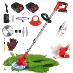 21v débroussailleuse électrique sans fil longueur ajustable 600w avec 2 batteries rechargeable tondeuse ... 21v débroussailleuse électrique sans fil longueur ajustable 600w avec 2 batteries rechargeable tondeuse ...