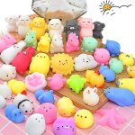 25 pcs animal mignon mochi squeeze toy jouets tpr kawaii squishy jouets animaux squishy squishies animaux ...