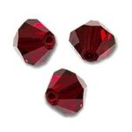 25 perles toupies cristal swarovski� 5mm siam