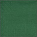25 serviettes en papier cocktail vert sapin 21 x 20 cm (ouvert) ref / 7641