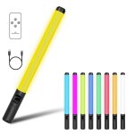 2500k - 8500k bton lumineux de photographie portable led rvb batterie rechargeable 2000 mah double tempratur ...