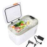 25l glaci�re �lectrique - r�frig�rateur et cong�lateur de voiture 12 / 24 / 240v avec �cran lcd - 20�c ...