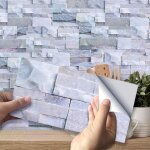 Autocollants muraux - folaya - 27pcs - pvc imperm�able - design imitation ciment - facile � installer ...