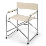2964 - chaise en aluminium pliable et imperm�able - beige