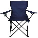 2971 chaise pliante camping et jardin miami avec pose - verre et canettes (bleu)