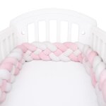 2m tour de lit bébé coussin serpent tressé pare - chocs velours protection des bords douce pour les nouveau ... 2m tour de lit bébé coussin serpent tressé pare - chocs velours protection des bords douce pour les nouveau ...