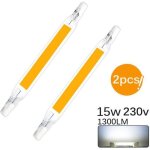 2pcs ampoules led r7s 15w 118mm cob 110v 230 v remplacer lampe halogène - blanc froid 2pcs ampoules led r7s 15w 118mm cob 110v 230 v remplacer lampe halogène - blanc froid