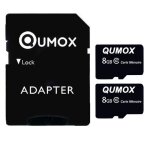 Carte mémoire - qumox - micro sd 8go - classe 10 - compatible micro sd / sdhc - 2pcs Carte mémoire - qumox - micro sd 8go - classe 10 - compatible micro sd / sdhc - 2pcs
