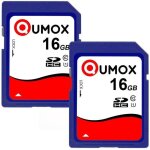 Carte mmoire sd - qumox - sdhc 16 go - class 10 - vitesse lecture 70mb / s - vitesse criture 15mb / ...