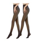 Collant thermique femme - 2pcs - pais 300g - translucide - confortable et chaud