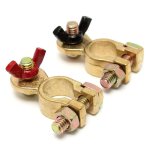2pcs cosse borne batterie serrage brass clip connecteur pince cuivre car voiture 2pcs cosse borne batterie serrage brass clip connecteur pince cuivre car voiture