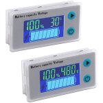 2pcs moniteur de capacité de batterie 12v indicateur de tension batterie au plomb testeur lcd battery ... 2pcs moniteur de capacité de batterie 12v indicateur de tension batterie au plomb testeur lcd battery ...