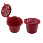 2pcs pour nespresso capsule filtre rutilisable caf capsules rechargeables universel pour nescaf avec ...