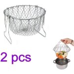 2pcs panier  salade pliable filter de cuisson