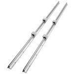 2pcs rail de guidage linaire sbr20 1500 mm - vevor - 4pcs bloc de roulement sbr20uu