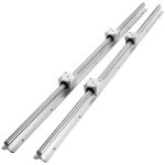 2pcs rails lin�aires 800 mm - vevor - 4pcs blocs roulement sbr16uu kit glissi�res � roulement lin�aire ...