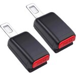 2pcs rallonge de ceinture de clip de ceinture de s�curit� sangle dextension confortable (12cm)