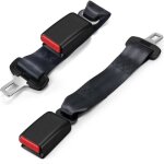 2pcs rallonge de ceinture de clip de ceinture de s�curit� sangle dextension confortable (26cm)