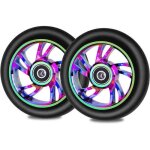 2pcs roues de trottinette 88a avec install� roulements scooter replacement pu wheels et bearings 608 ...